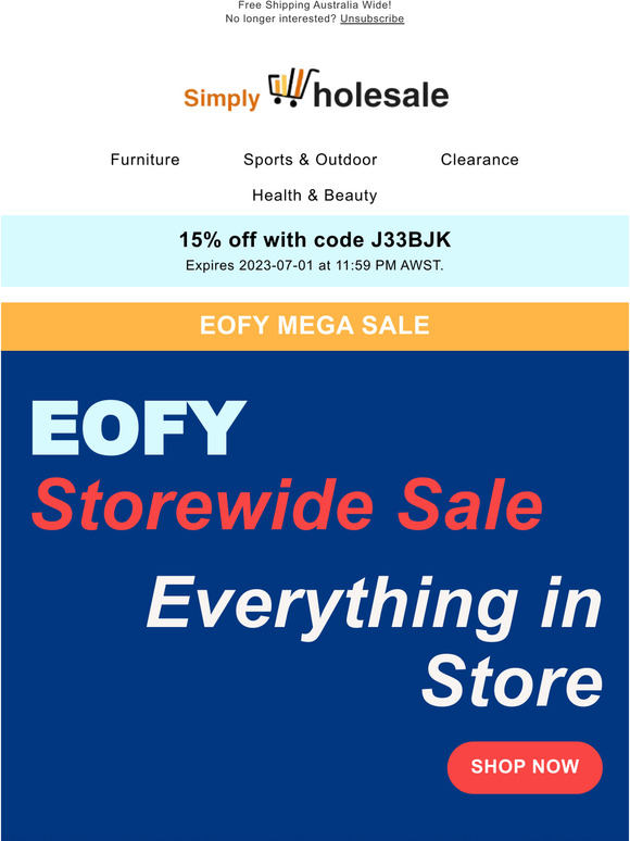 EOFY MEGA SALE