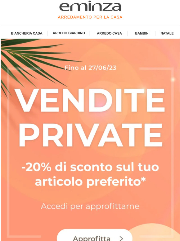 ⭐ VENDITE PRIVATE -20% di sconto sul tuo articolo più caro