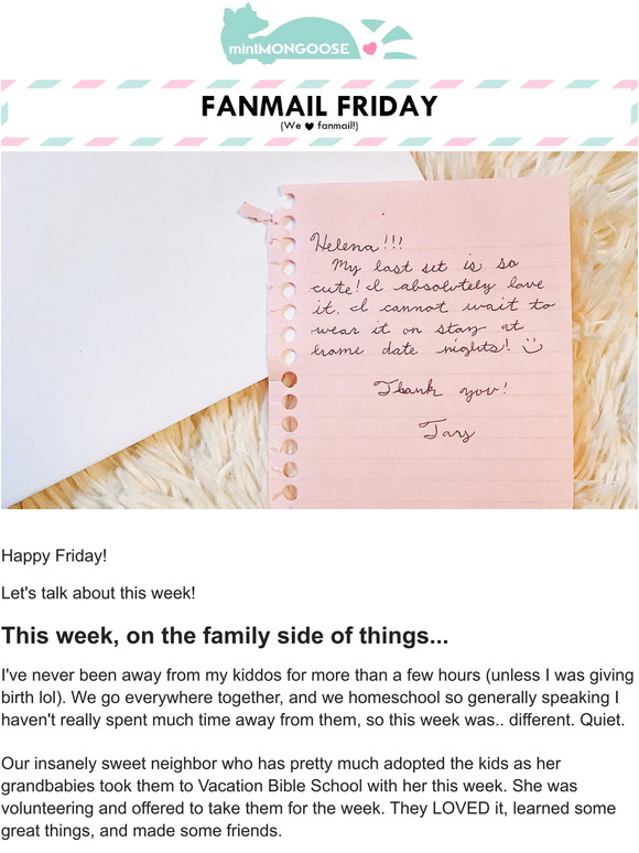 [Fanmail Friday] 14 Years Relived plus, I've Never Been Away from Them...