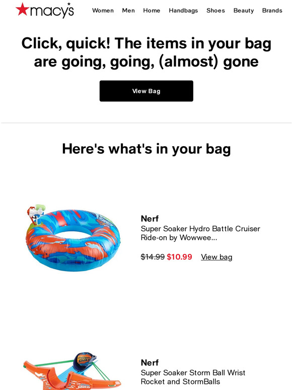 Macy's Complete your purchase, your cart is waiting for you! Milled