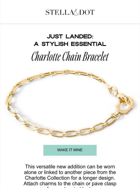 NEW IN: Your go-to essential bracelet the Charlotte Chain