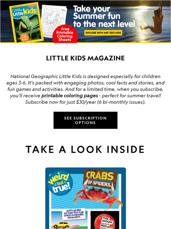 Nat Geo Kids: Limited time: Get FREE printable coloring pages when you ...