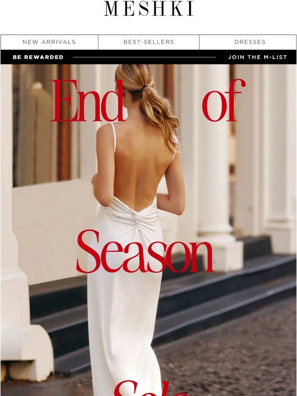 The End of Season Sale Edit