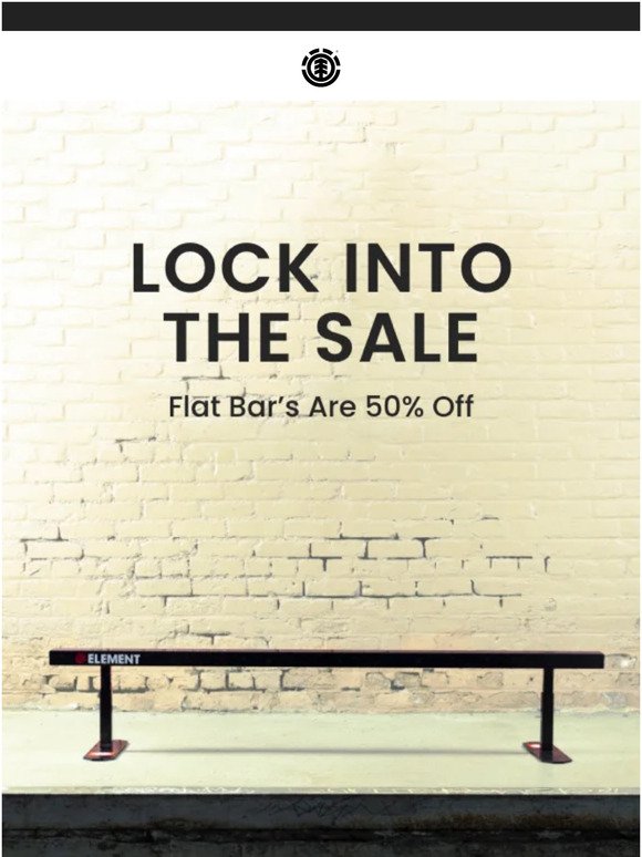 Flat Bars Are 50% Off!