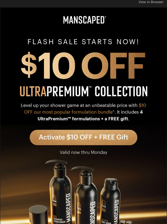 Manscaped [FLASH SALE] Save 10 on The UltraPremium™ Collection Milled