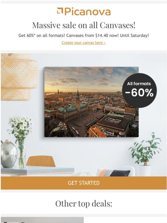 Massive sale on all Canvases - Until Saturday