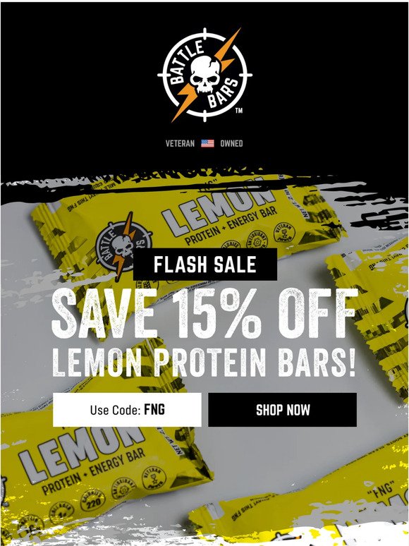 ⚡ Flash Sale: 15% Off LEMON! 🍋⚡