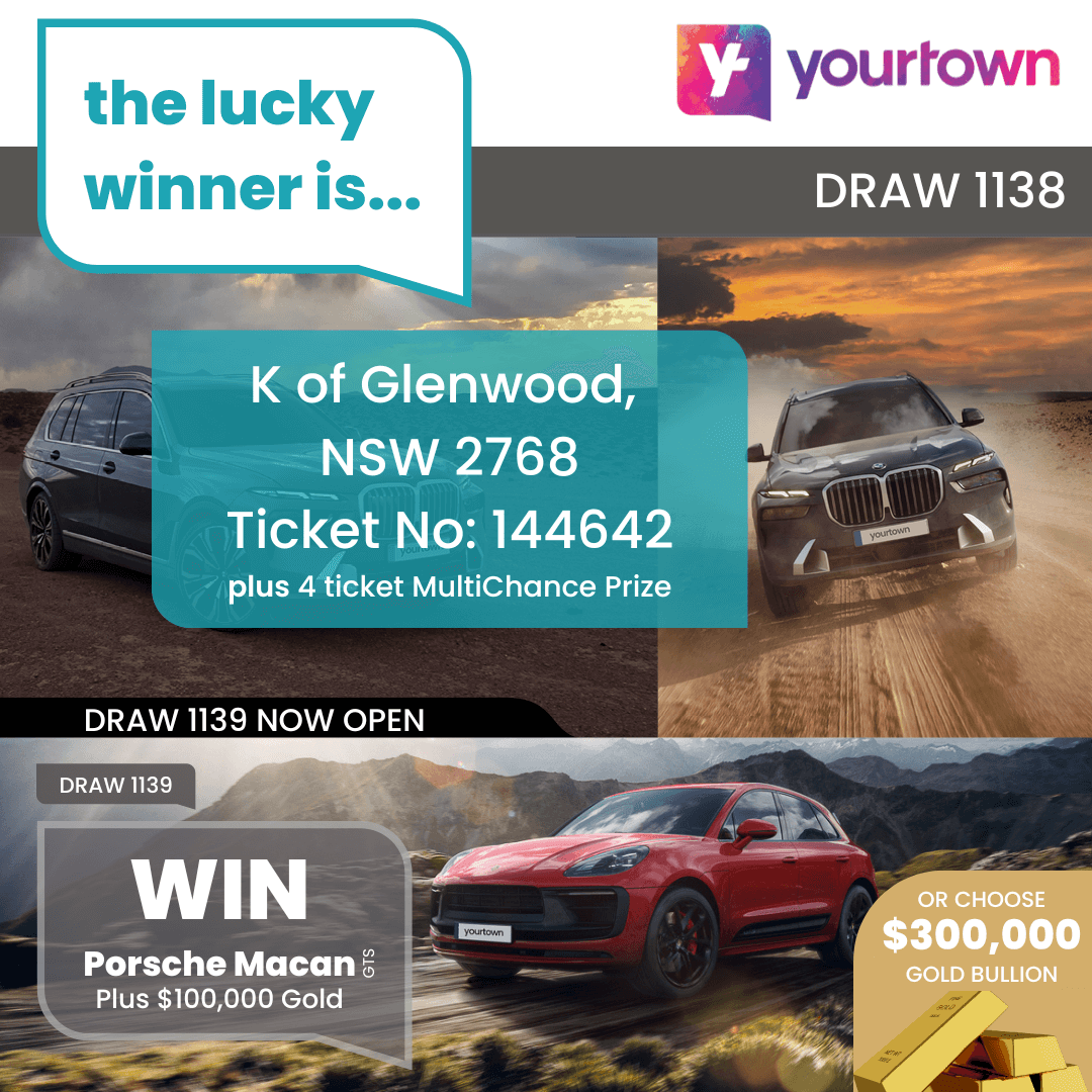 yourtown.com.au: —, car draw 1138 results are in!
