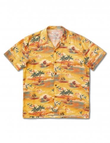 Arvid Hawaii Shirt - Sunflower 