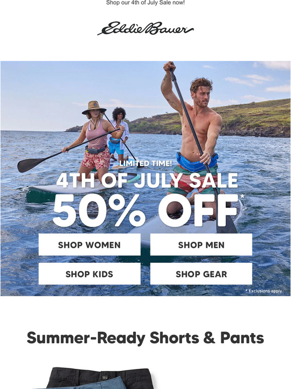 Eddie Bauer 50 Off MustHave Shorts & Pants For Summer Fun ☀️