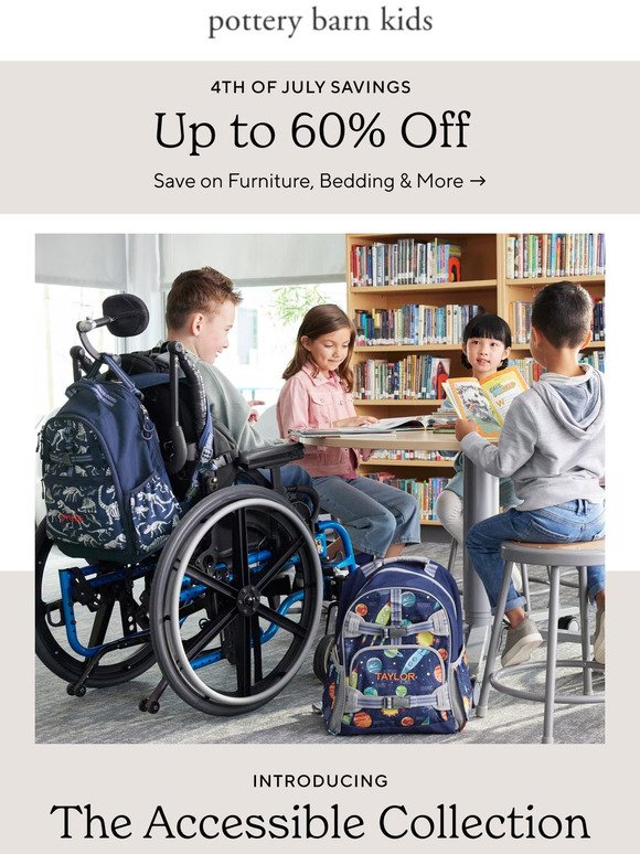 Pottery Barn Kids: Save up to 60% off Backpacks + Free Shipping