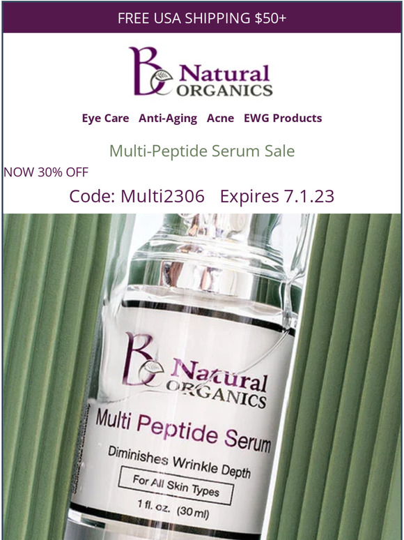 🌿🌸 Nature's Fountain of Youth! 30% OFF Multi-Peptide Serum - Limited Time!⏰
