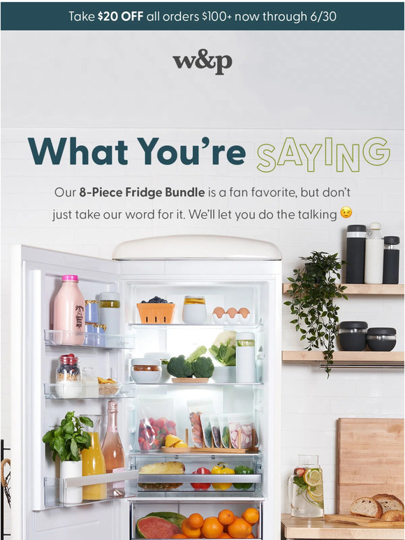 W&P Design: Porter Your Fridge with the bundle everyone's been asking for