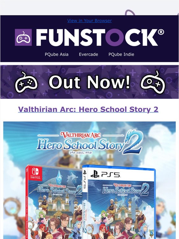 OUT NOW: Valthirian Arc: Hero School Story 2 | PRE-ORDER NOW: Sydney Hunter and Piko Arcade Bundle | OUT NOW: The Originals Bundle