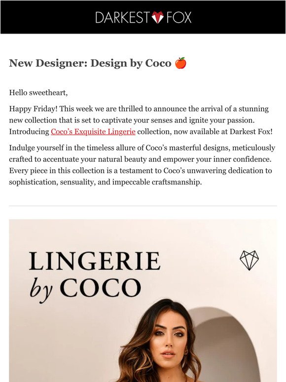 New Designer: Lingerie by Coco 🗽