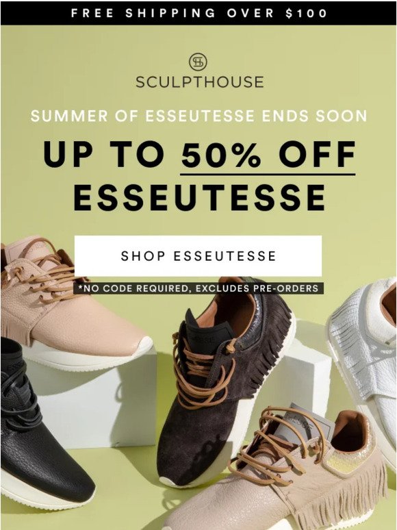 Up to 50% off Esseutesse ends soon 😢