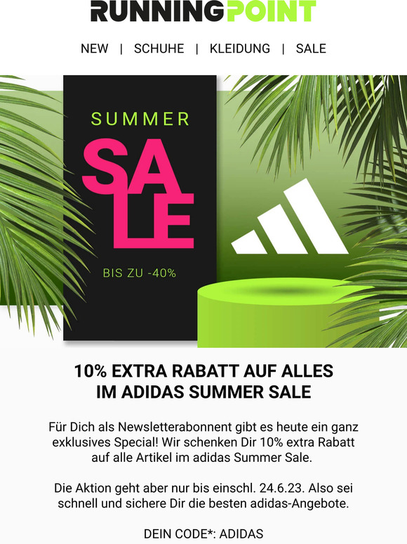 ADIDAS SALE-SPECIAL: 10% extra Rabatt - nur für kurze Zeit ⏳