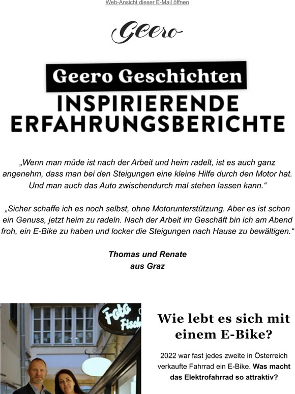 🚴‍♀️ Erfahrungsbericht: Wie lebt es sich mit Geero E-Bikes?