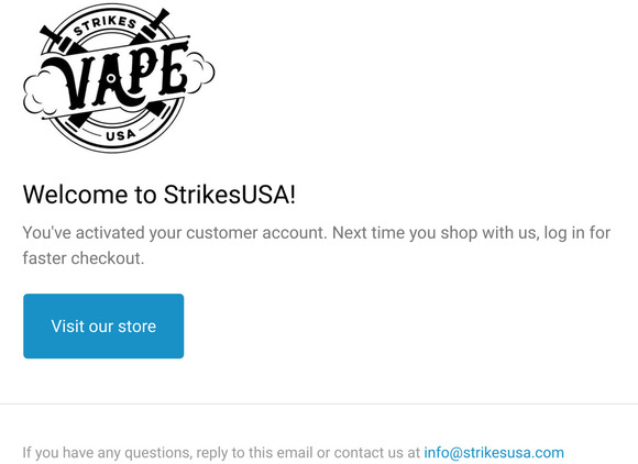 Customer account confirmation