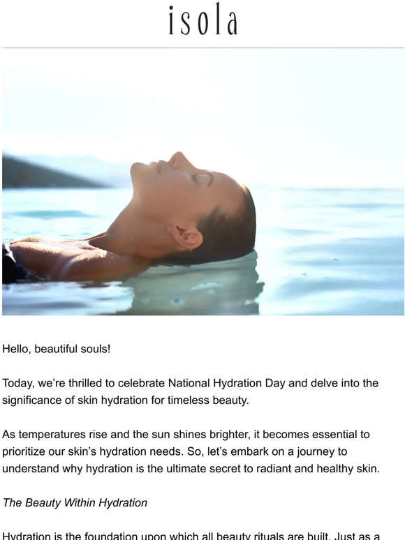 Your Skin Deserves to be Hydrated
