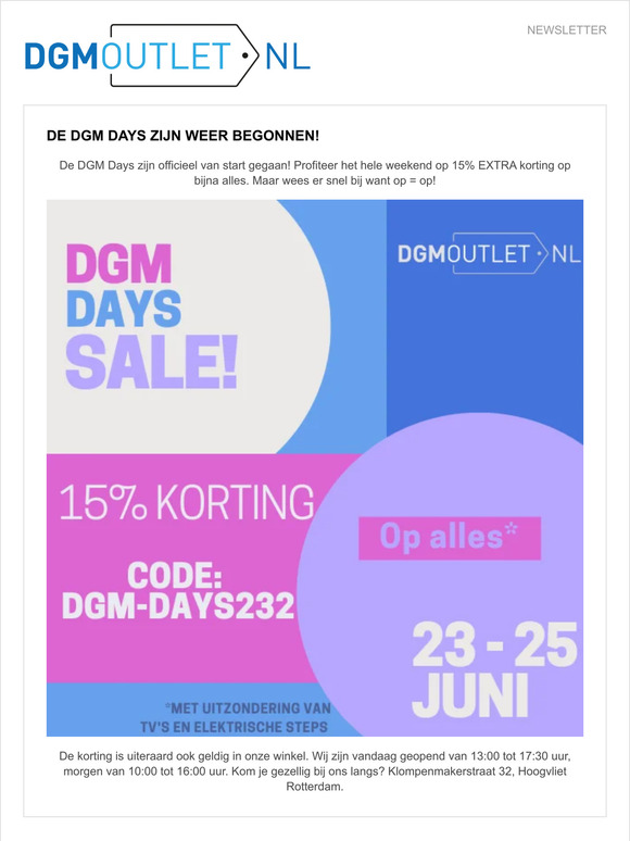 De DGM Days zijn weer begonnen!