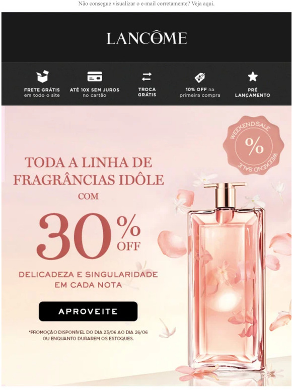 ⚡FLASH SALE⚡ 30%OFF nas fragrâncias Idôle.