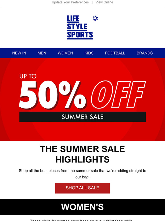 Sale Highlights: Up to 50% Off
