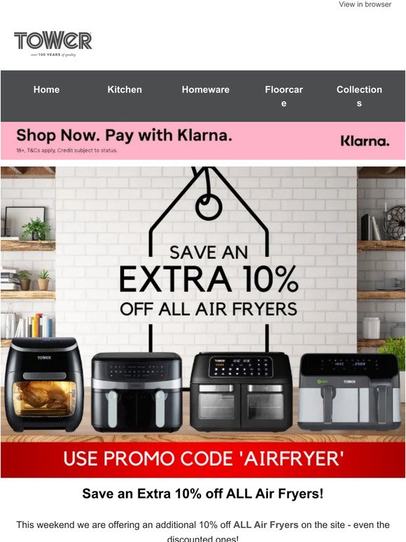 🔥 Heat Up Your Kitchen with an Extra 10% off ALL Air Fryers!