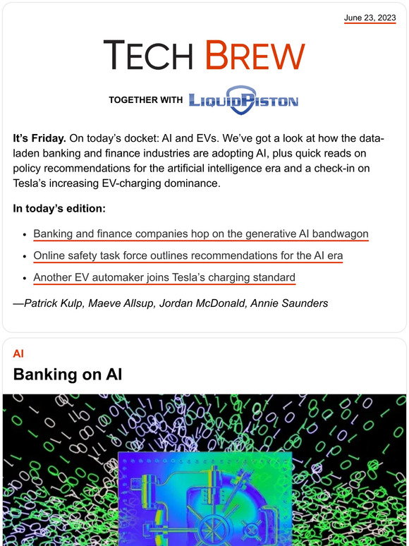 Morning Brew Newsletter: ☕ Investment in AI