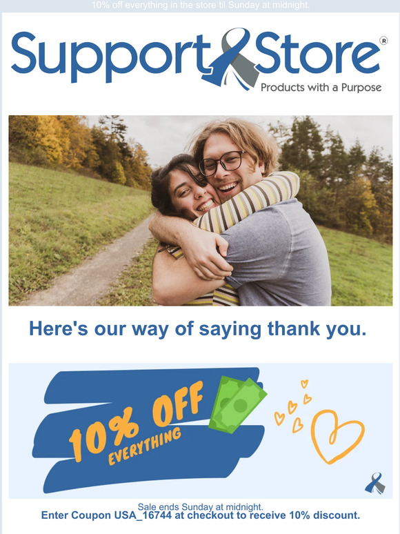 72 Hour Sale - 10% off everything just because