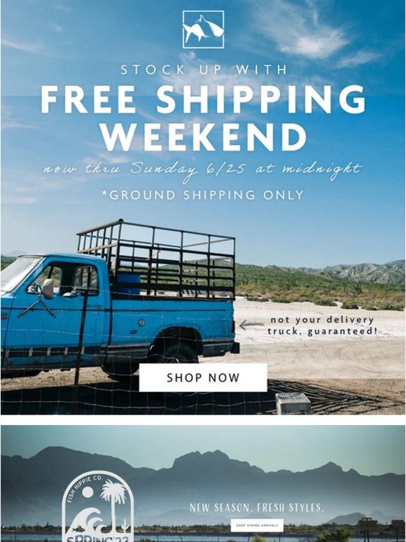 STOCK UP - and Get FREE SHIPPING This Weekend