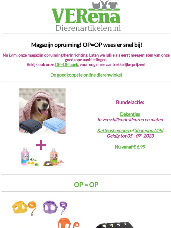 Magazijn opruiming! Want de zomer is begonnen!🌞