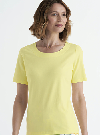 Essential classic tee made from soft, breathable cotton jersey