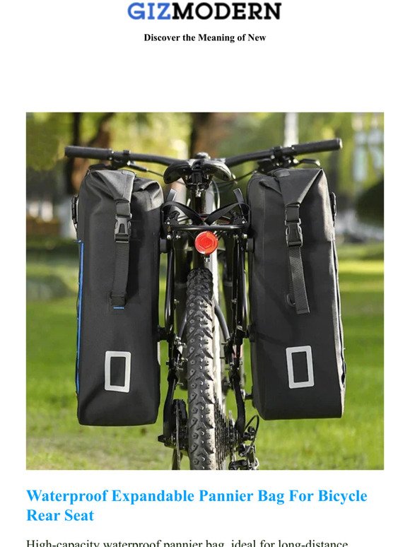 Popular This Week: Waterproof Expandable Pannier Bag For Bicycle Rear Seat