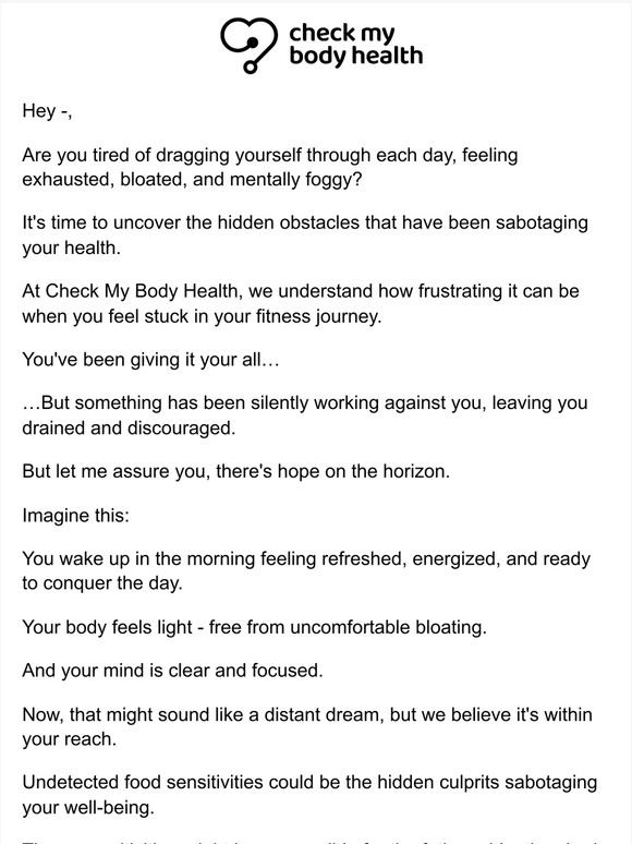 Check My Body Health USA What's Really Behind Your Fatigue and