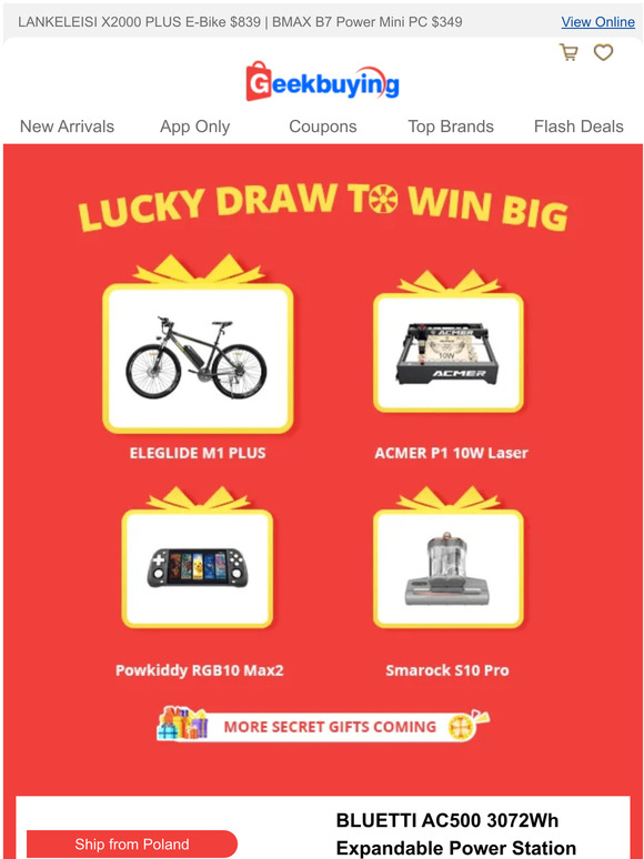 🍀 Lucky Draw Worth $800 | $50 Off Coupon Continue!