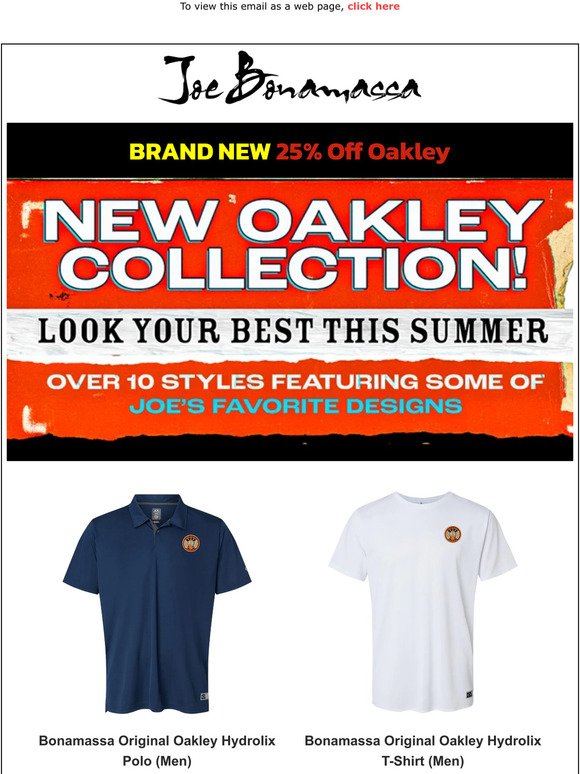 New Oakley Blues Collection - 25% Off- Shop Today!