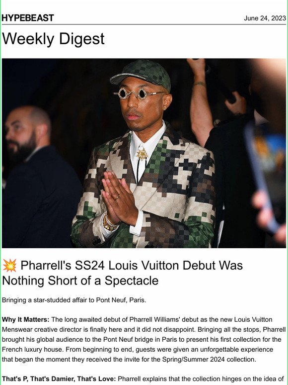 Hypebeast: Hypebeast Weekly Digest: Pharrell's SS24 Louis Vuitton Debut,  Nike (Mac) Attack Comeback, Behind The HYPE: Cartier Crash and More