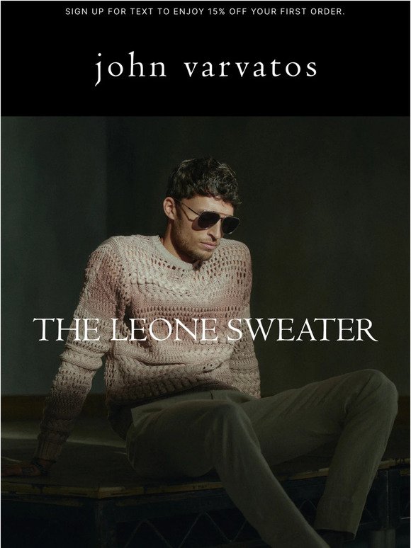 A closer look at the Leone Sweater