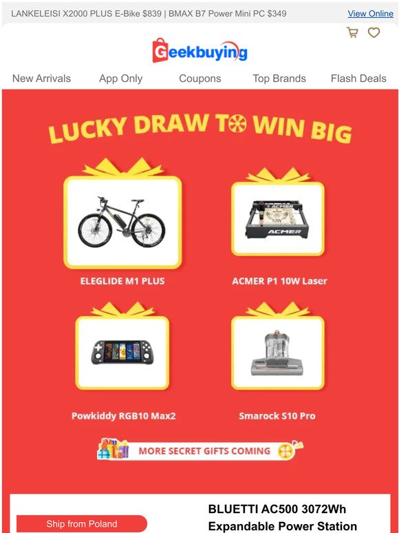 🍀 Lucky Draw Worth $800 | $50 Off Coupon Continue!