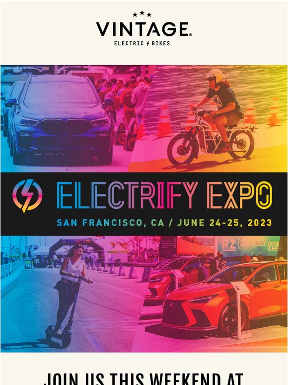 ELECTRIFY EXPO- DEMO EXPERIENCE THIS WEEKEND🚲✨