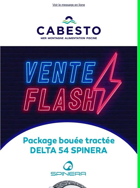 ⚡ VENTE FLASH ⚡ - 30 % sur le Pack bouée tractée DELTA 54 SPINERA