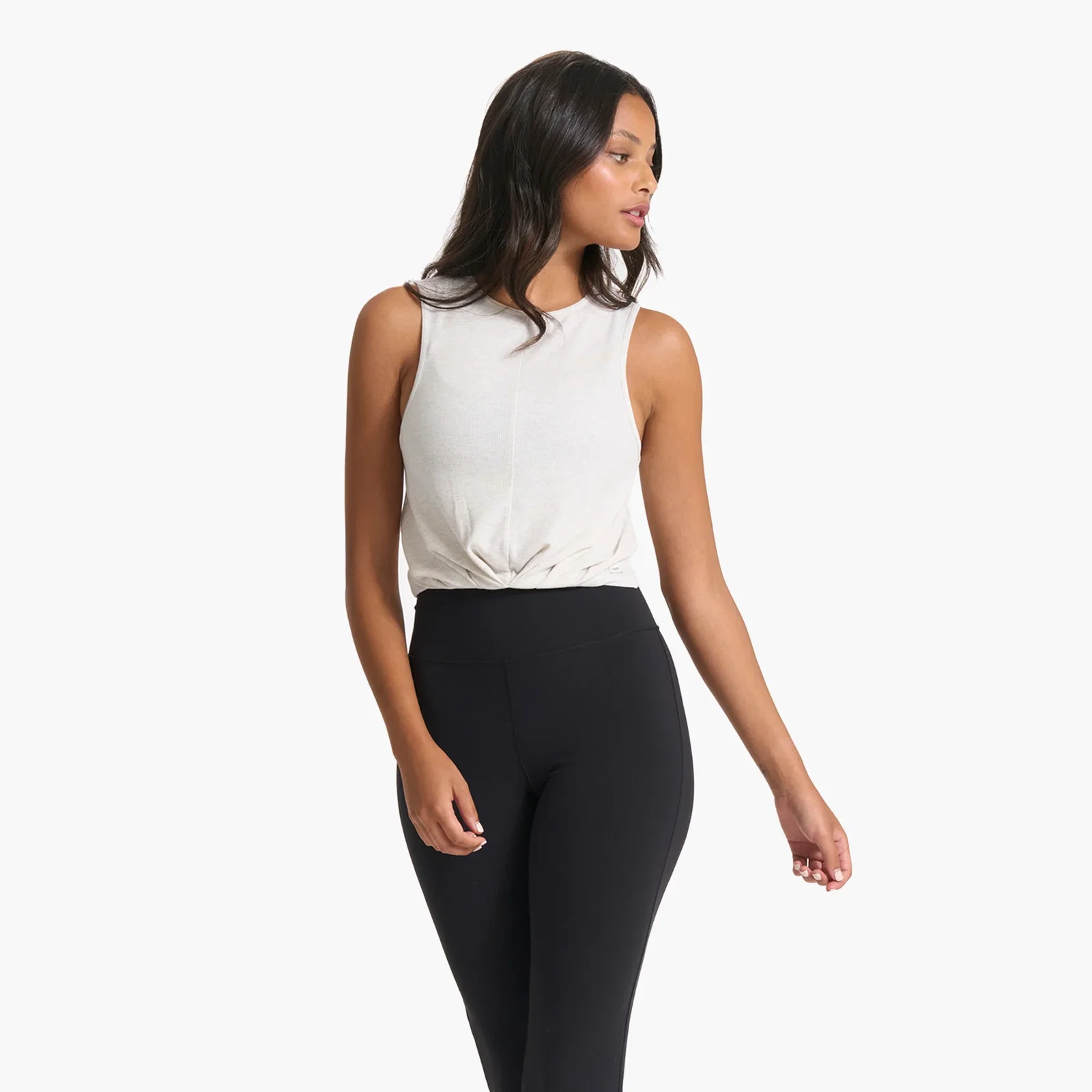 Image of Cove High Neck Tank | White Heather