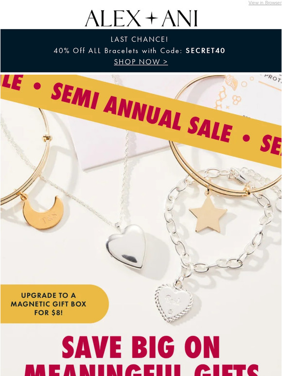 Alex and ani discount sign up for emails