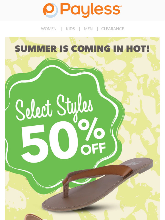 Save up to 50% on summertime essentials 😎