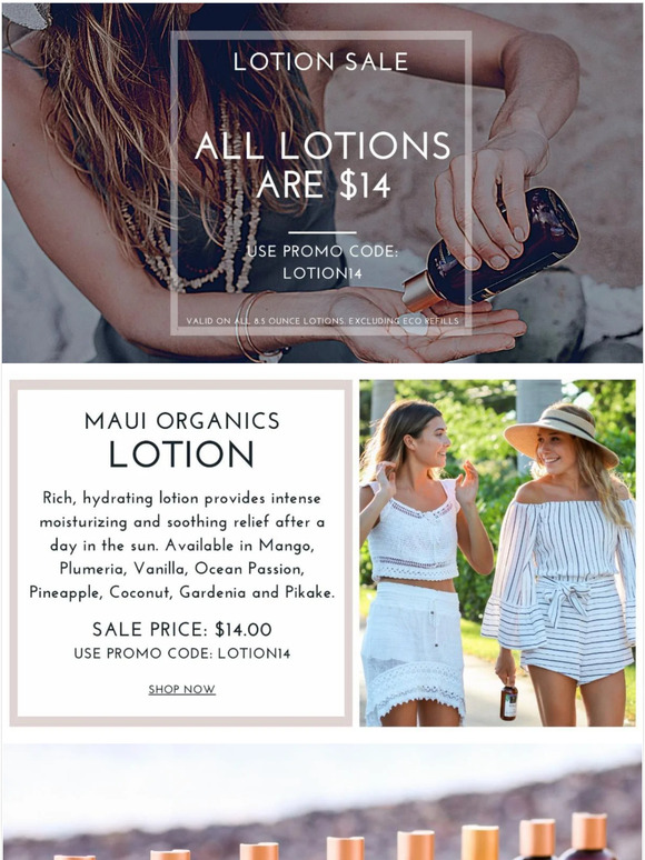 SHOP OUR SUMMER SALE | All Lotions are $14!