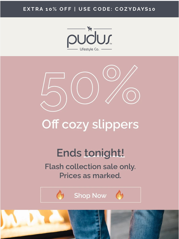 50% OFF + an extra 10% off: ENDS TONIGHT!