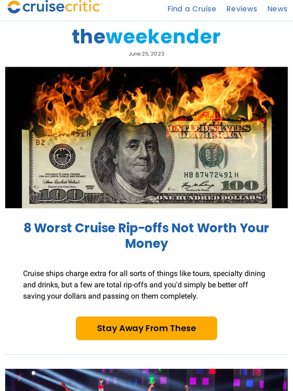 Cruise Critic Worst Cruise Ripoffs Not Worth Your Money Best Cruise