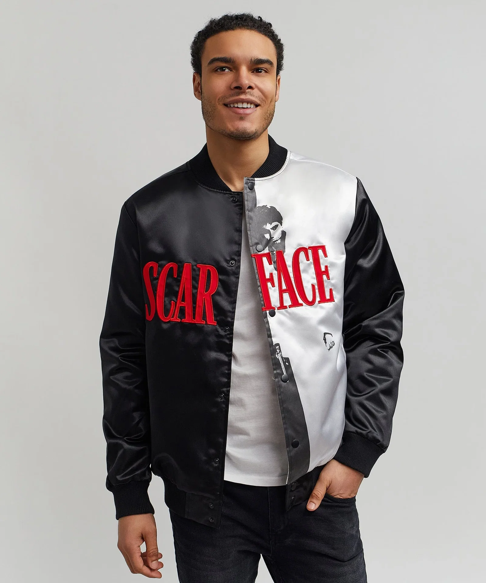 Scarface™ Split Satin Bomber Jacket
