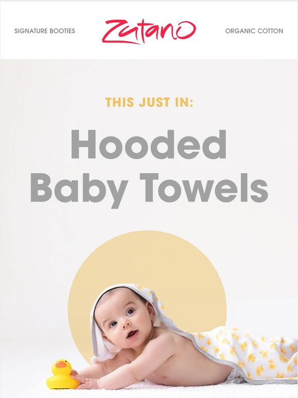 Just In: Hooded Towels!